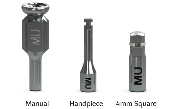 Multi-unit Hex Adapters for Straight Abutments